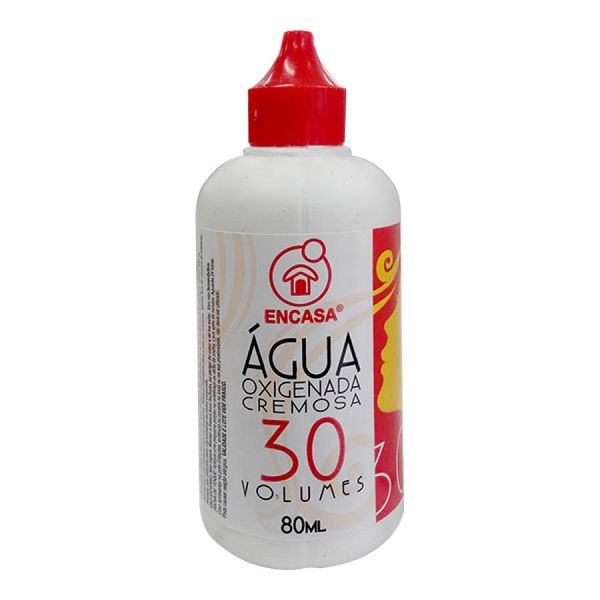 Água Oxigenada Encasa Cremosa 30 Volumes 80ml Agua Oxigenada Encasa Cremosa 30 Volumes 80ml