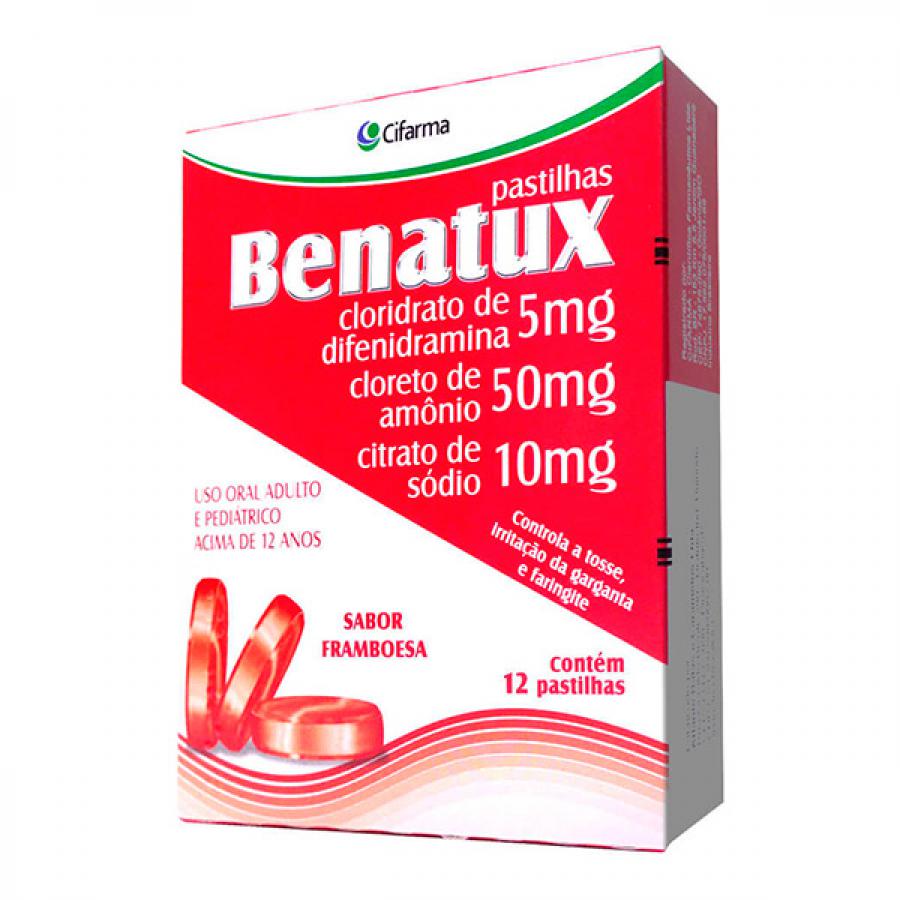 Benatux Com 12 Pastilhas Sabor Framboesa