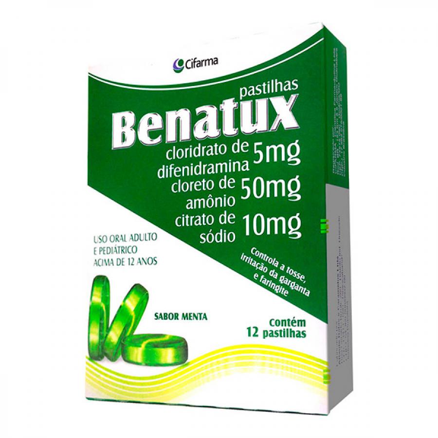 Benatux Com 12 Pastilhas Sabor Menta