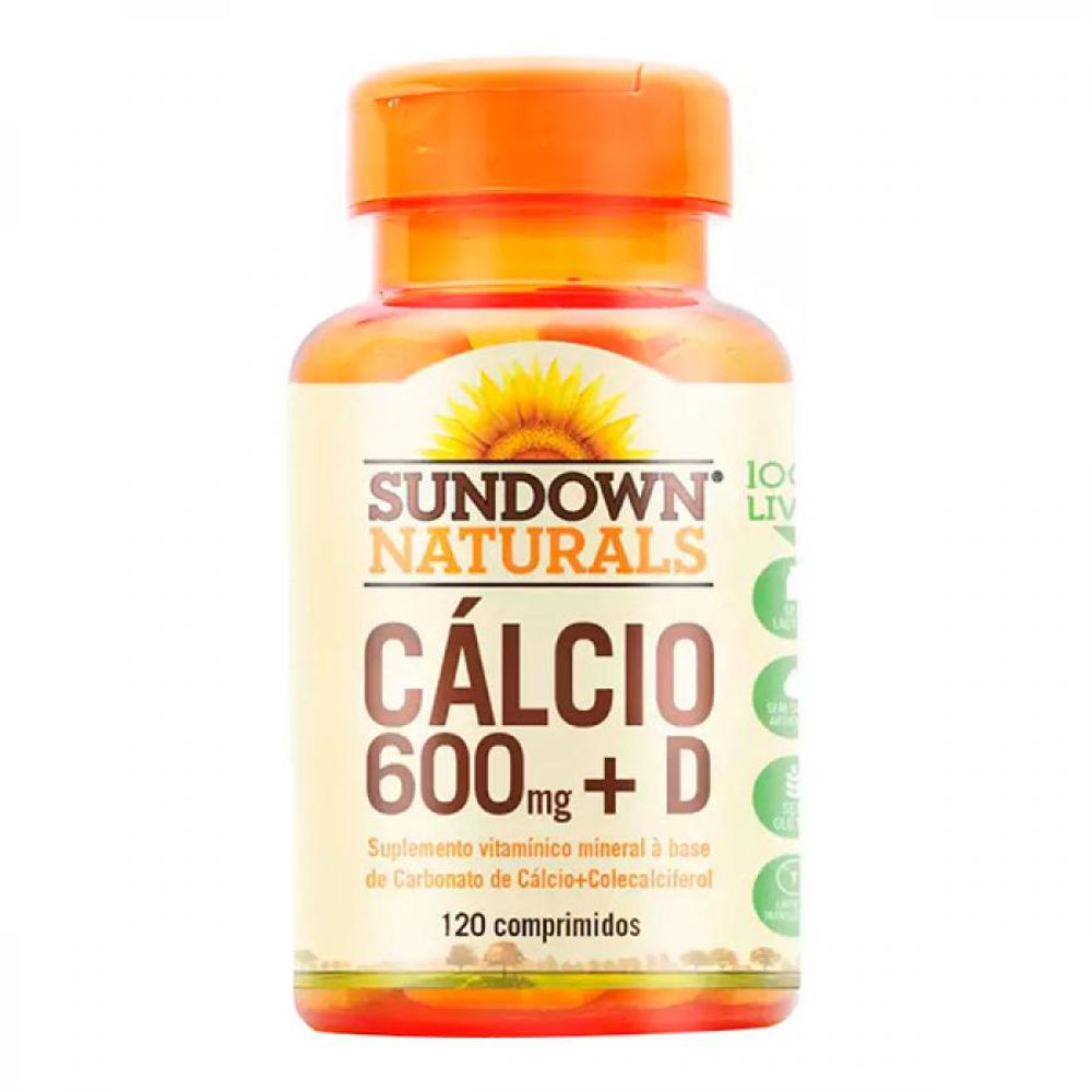 Cálcio Vitamina D 600mg Com 120 Comprimidos Drogariacatarinense 7710