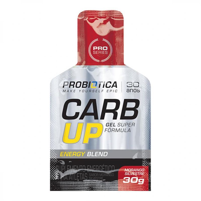 Energético Probiótica Carb-up Bcca Gel Morango 30g - drogariacatarinense