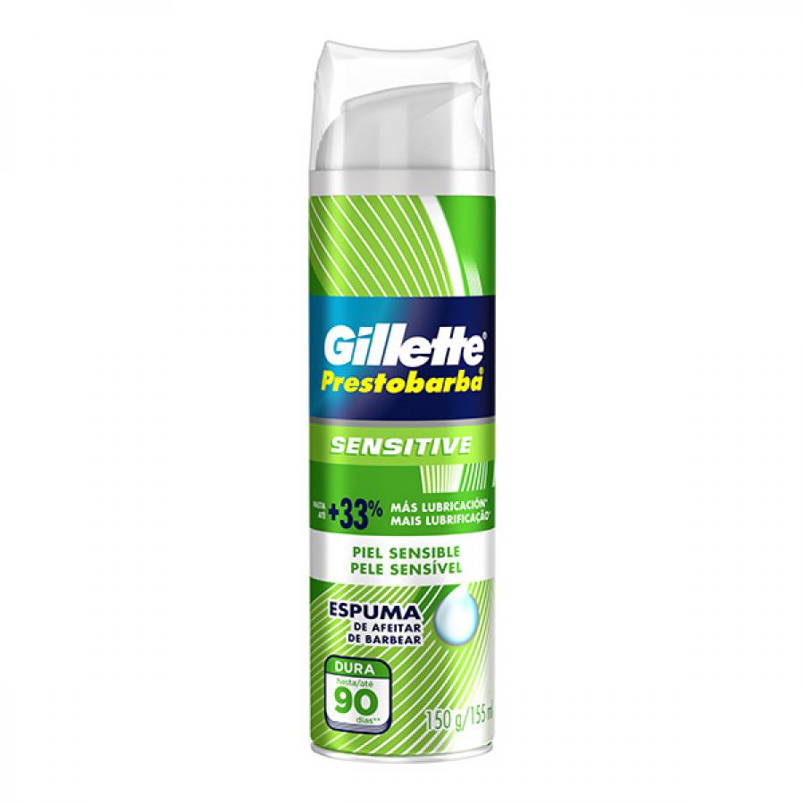 Espuma De Barbear Gillette Prestobarba Pele Sensível 150g