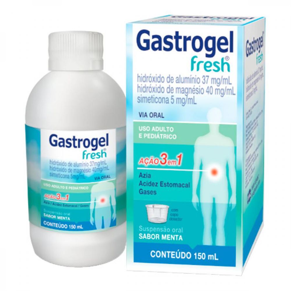 Gastrogel Fresh Suspensao Oral Menta 150ml - drogariacatarinense