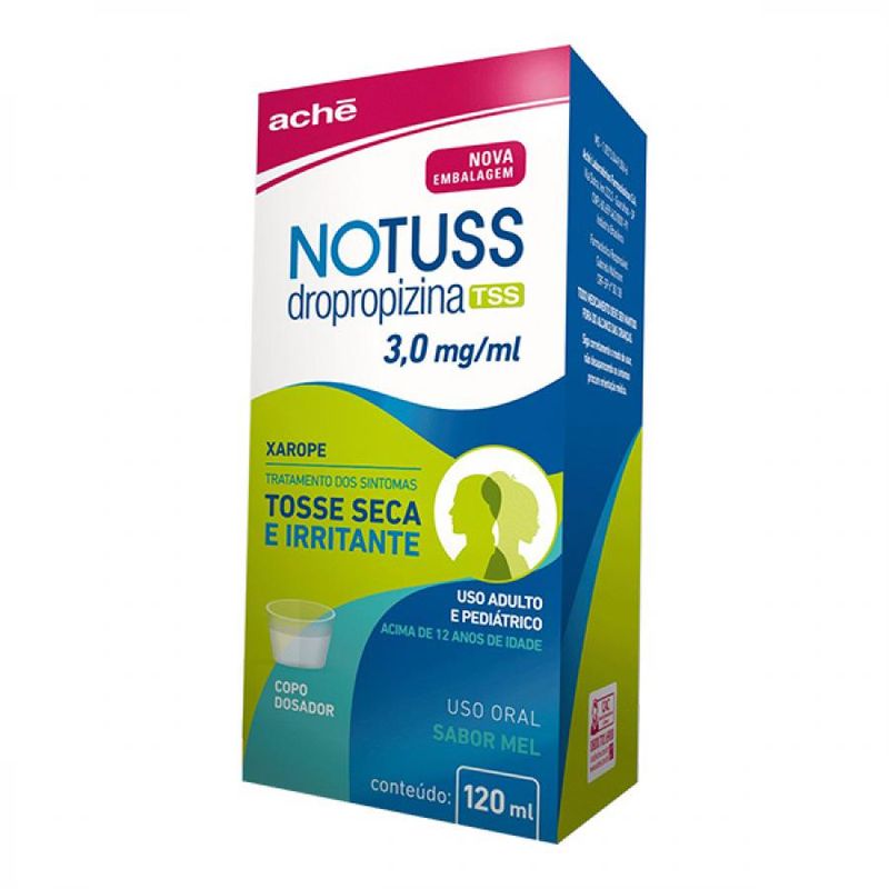 Notuss Tss 3mg Xarope Adulto 120ml - drogariacatarinense