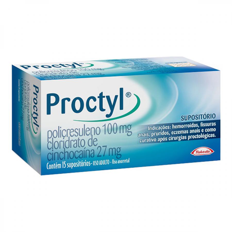 Proctyl Com 15 Supositórios