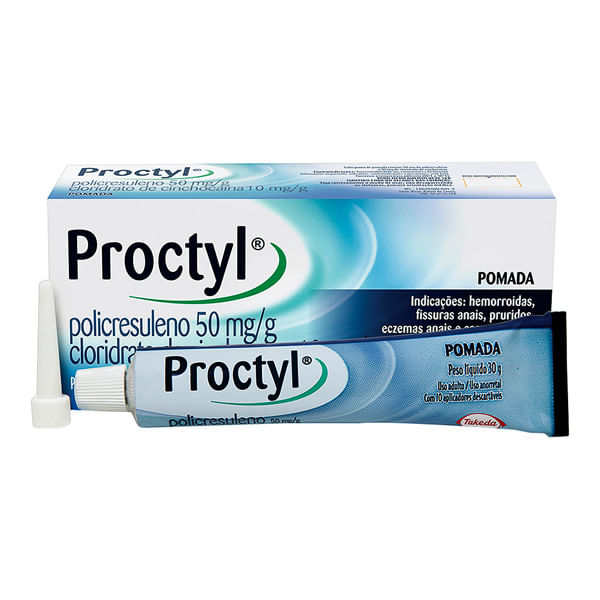 Proctyl Pomada 30g Com 10 Aplicadores