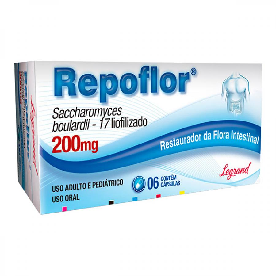 Repoflor 200mg Com 6 Cápsulas