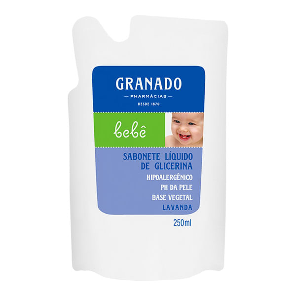 Sabonete Líquido Granado Bebê Lavanda Refil 250ml
