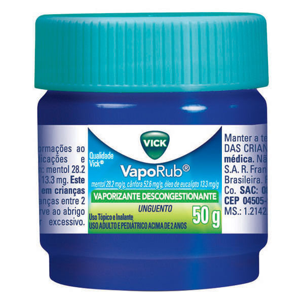 Descongestionante Vick Vaporub Unguento 50g — foto 3