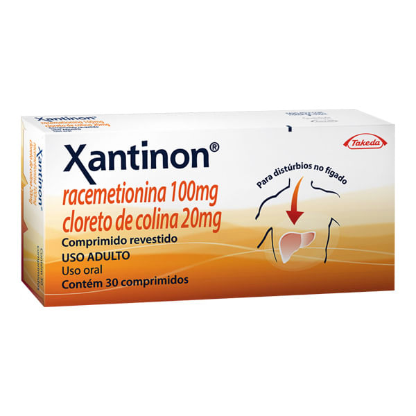 Xantinon Com 30 Comprimidos Revestidos