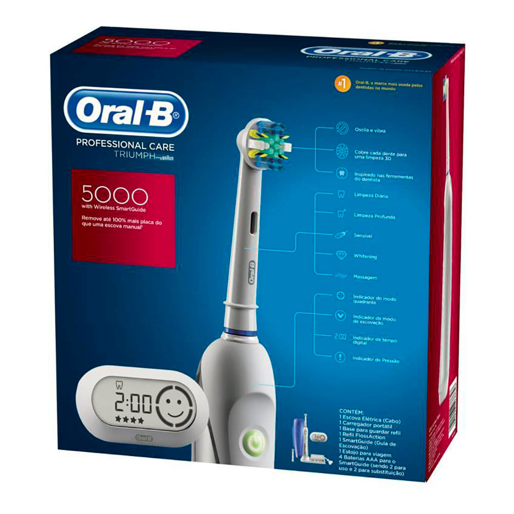 Escova-Dental-Elétrica-Oral-B-Professional-Care-5000-110v ...