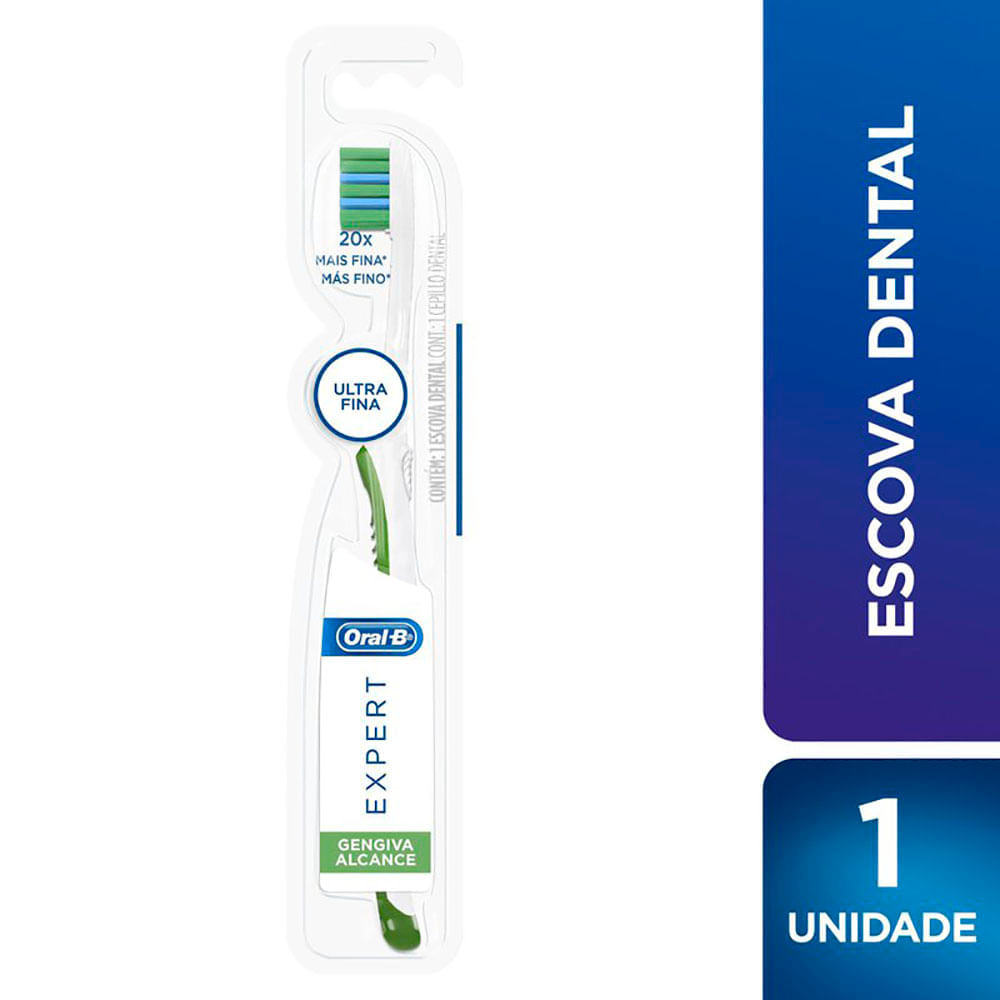Escova Dental Oral B Expert Gengiva Alcance Ultra Fina Com 1 Unidade