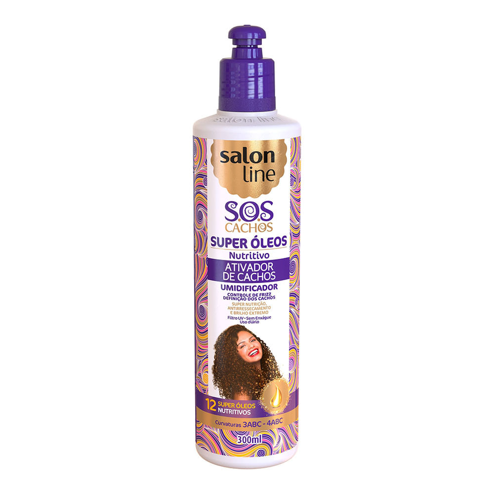 Ativador De Cachos Salon Line S.o.s Cachos Super Óleos 300ml