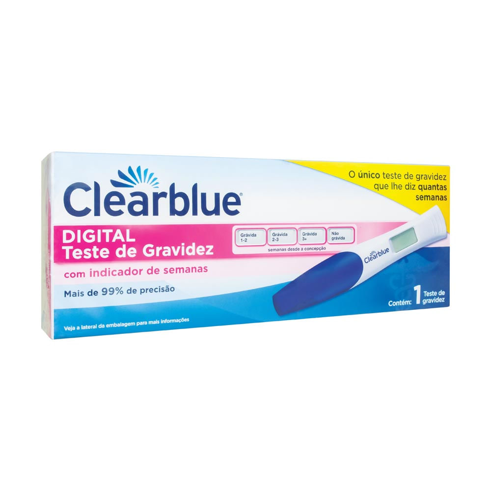 Teste De Gravidez Clearblue Digital Com 1 Unidade Com Indicador De  Semanas Teste Rápido