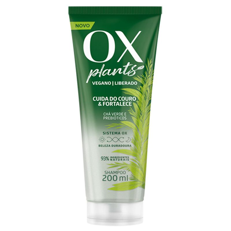 Shampoo Ox Plants 200ml Cuida Do Couro E Fortalece - drogariacatarinense