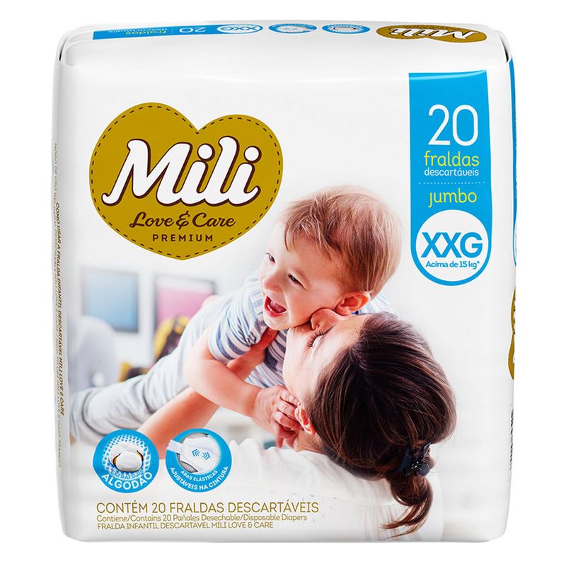 Fralda-Mili-Love-E-Care-Xxg-Jumbo-Com-20-Unidades