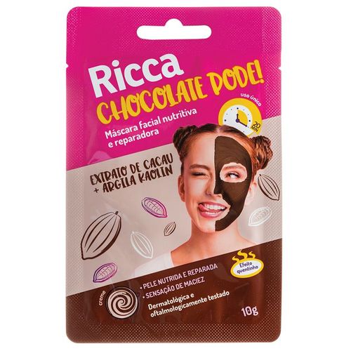 Mascara-Facial-Ricca-10gr-Chocolate-Pode