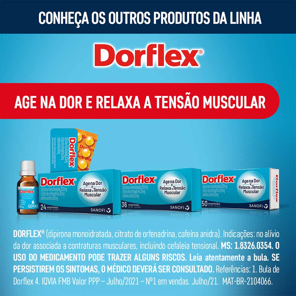 Dorflex Uno Para Enxaqueca Dipirona Monoidratada 1g 10 Comprimidos Efervescentes 8842