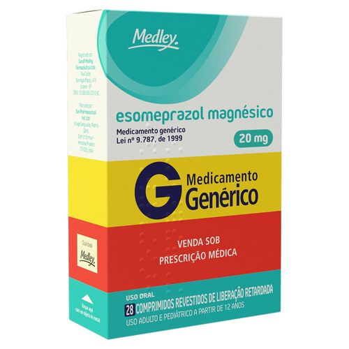 Esomeprazol-Medley-Com-28-Comprimidos-Revestido-Liberacao-Retardada-20mg--Generico