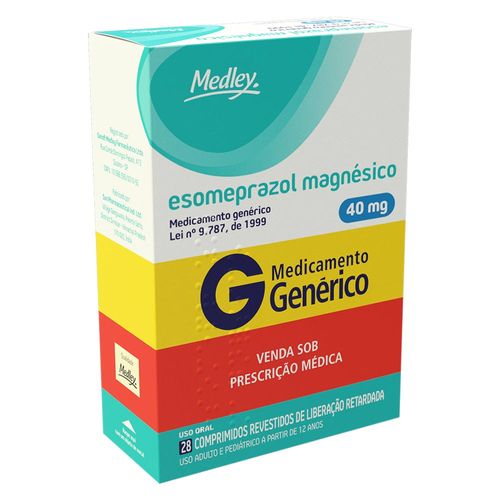 Esomeprazol-Medley-Com-28-Comprimidos-Revestido-Liberacao-Retardada-40mg--Generico