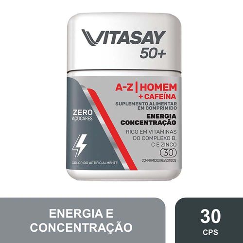 Vitasay-50--A-z-Homem---Cafeina-Com-30-Comprimidos-Revestidos