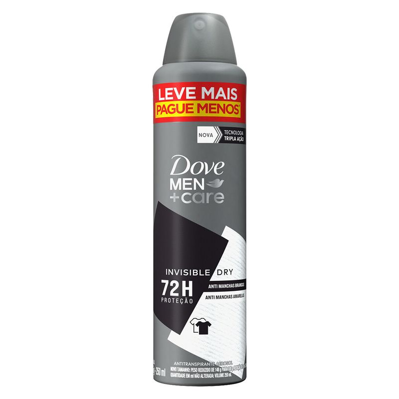 Desodorante-Dove-Masculino-250ml-Leve---Pague---Aerossol-Invisible-Dry--Especial