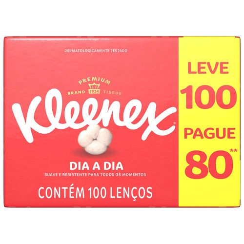 Lenco-De-Papel-Kleenex-Dia-A-Dia-Leve-100-Pague-80-Unidades