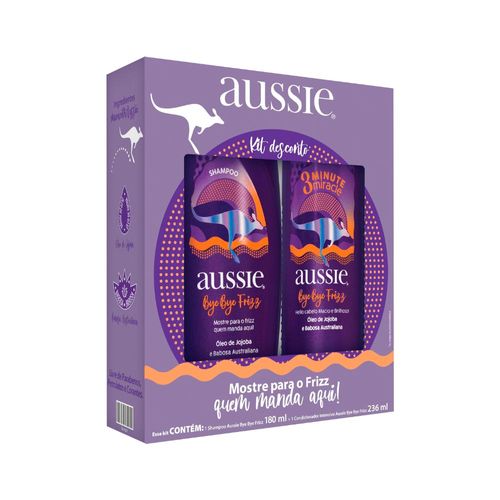 Shampoo-creme-Tratamento-Aussie-180ml-236ml-Bye-Bye-Frizz-Especial