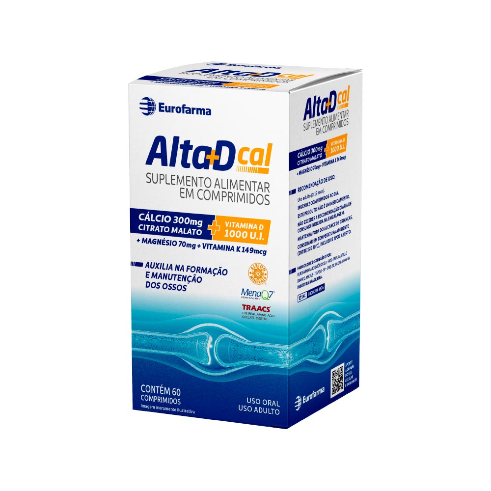 Alta D Cal Com 60 Comprimidos 1000ui+300mg