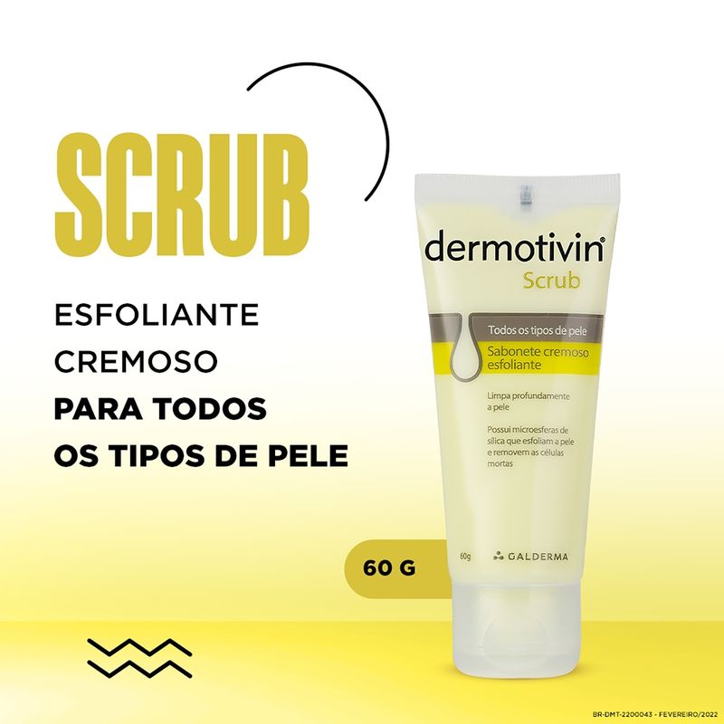 Dermotivin Scrub Sabonete Esfoliante Facial 60g - drogariacatarinense