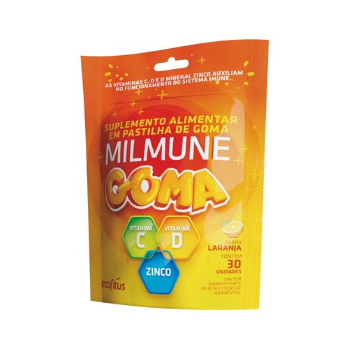 Milmune-Goma-Com-30-Gomas-Laranja
