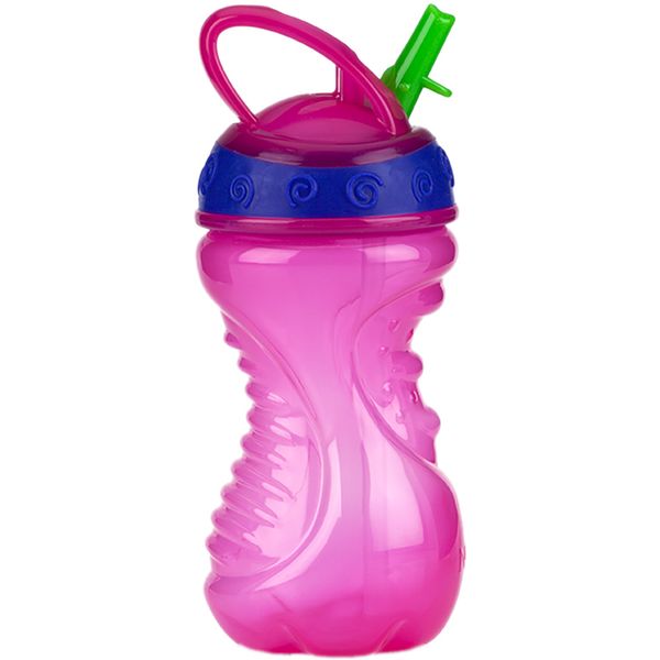 Copo Nuby 300ml Com Canudo Retratil Rosa
