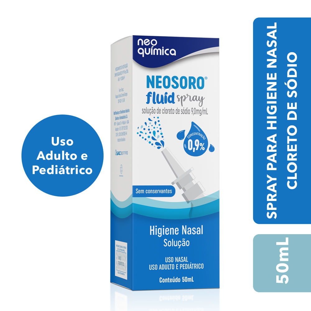 Neosoro Fluid Spray 50ml Solucao Nasal 0,9%