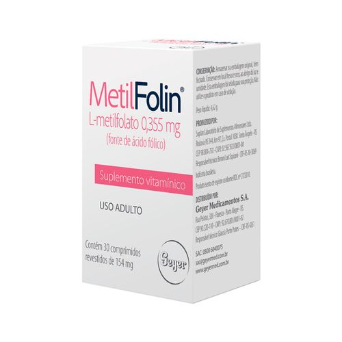 Metilfolin-Com-30-Comprimidos