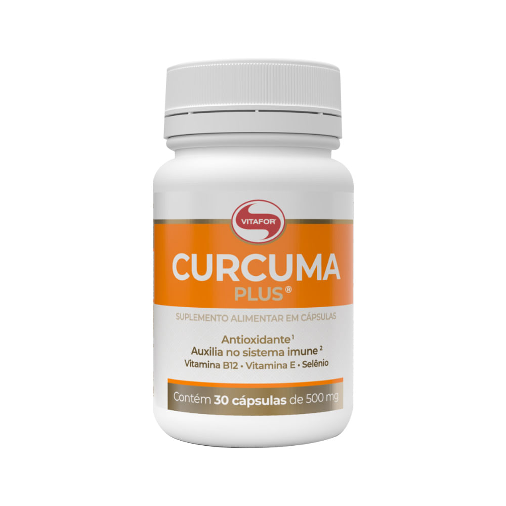 Curcuma Curcumaplus Vitafor 30 Cápsulas De 500mg