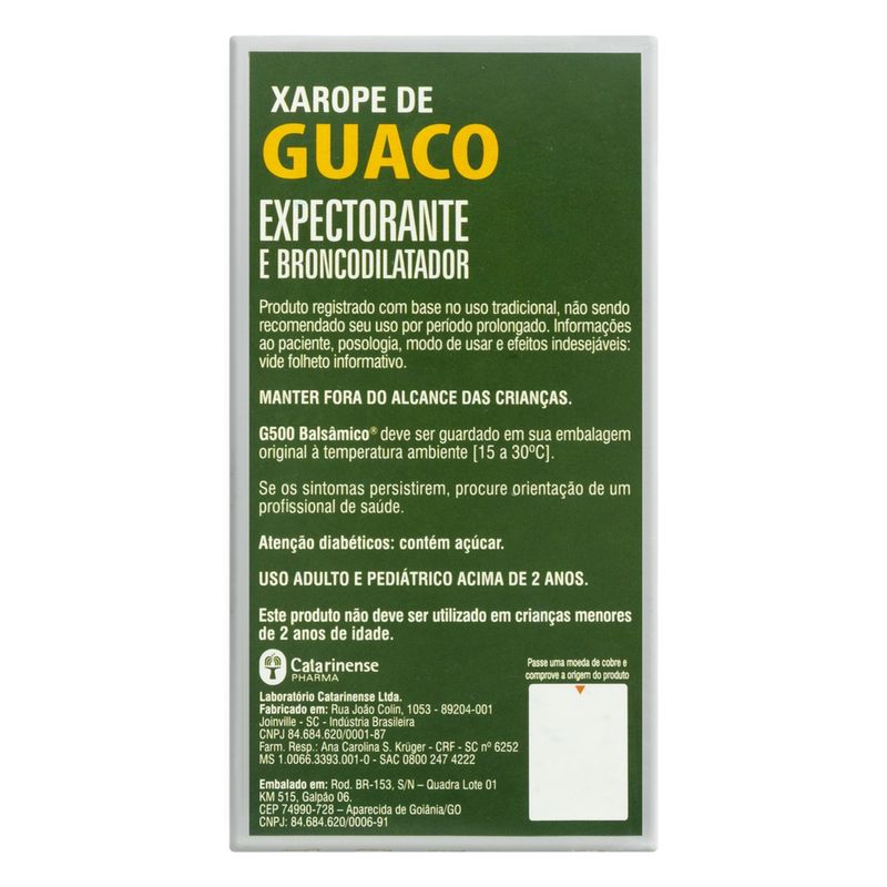 Xarope de Guaco G500 150ml