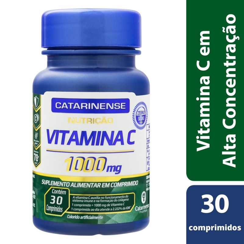 Vitamina C Catarinense Com 30 Comprimidos 1000mg