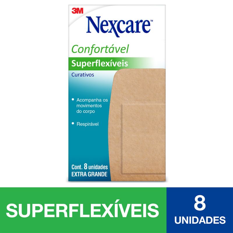 Curativos-3m-Nexcare-Superflexiveis-Com-8-Unidades