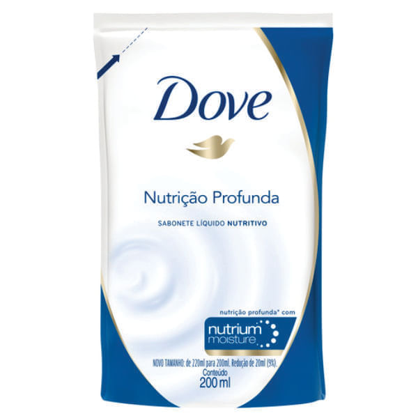 Sabonete Líquido Dove Nutrição Profunda 200ml Refil Sabonete Liquido Dove Nutricao Profunda 200ml Refil