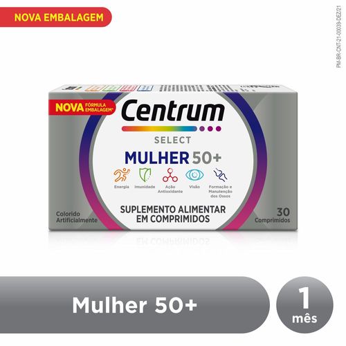 Centrum-Select-Multivitaminico-Mulher-50---Vitaminas-De-A-A-Z-30-Comp