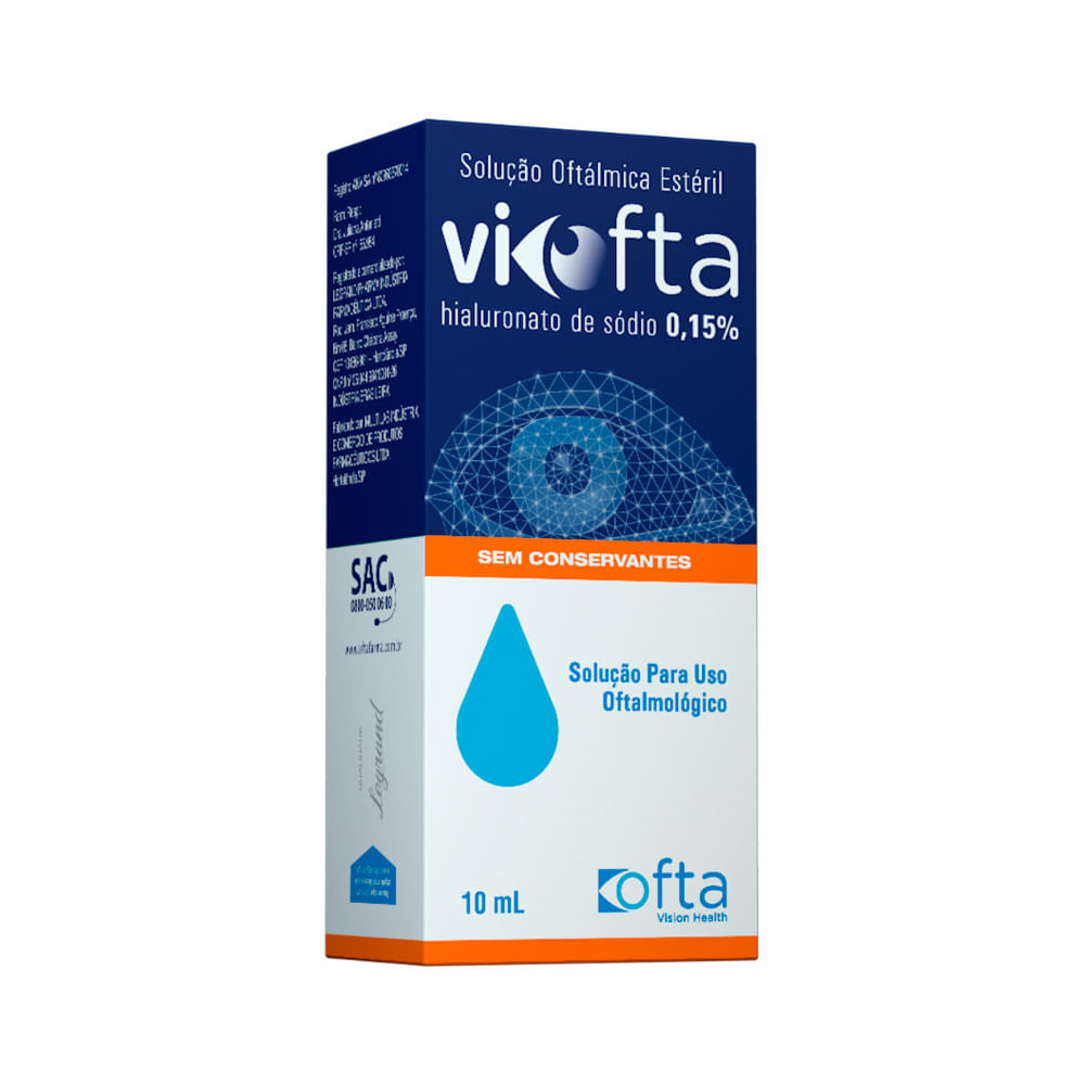 Colírio Viofta 0,15% 10ml
