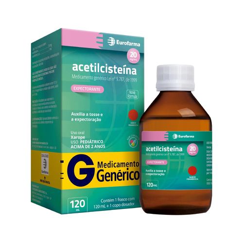Acetilcisteina-Eurofarma-120ml-Xarope-Ad-20mg-ml-Generico