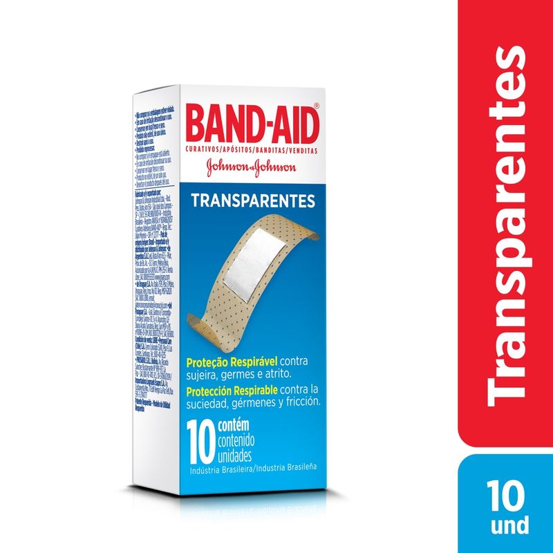 Band-aid-Transparente-Com-10-Unidades