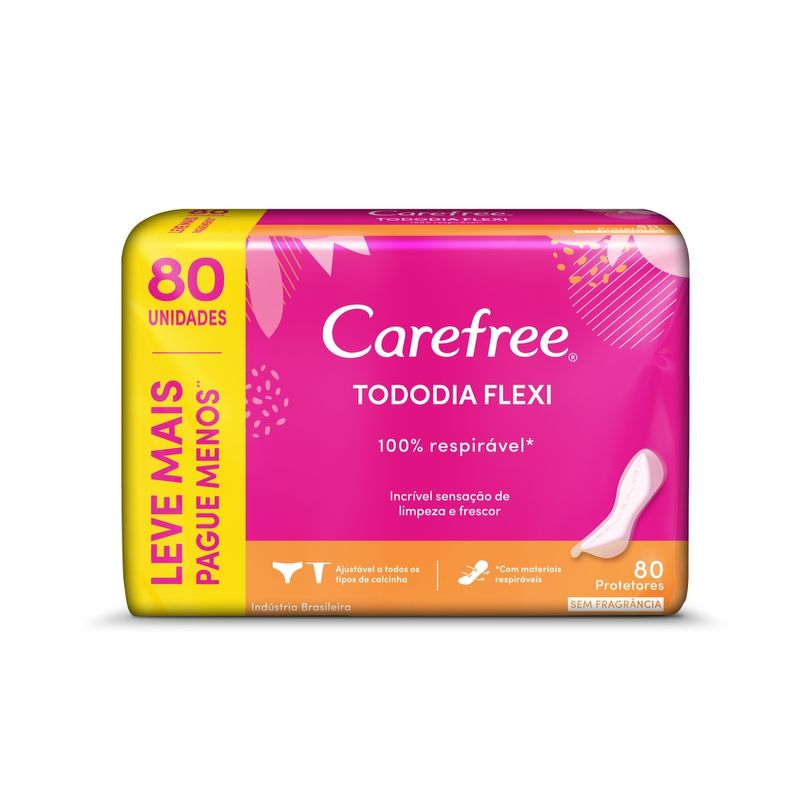 Protetor-Diario-Carefree-Tododia-Flex-Sem-Fragrancia-80-Unidades