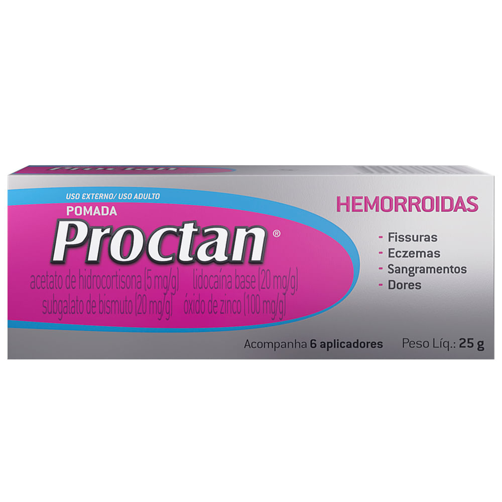 Pomada Para Hemorroida Proctan 25g Com 6 Aplicadores