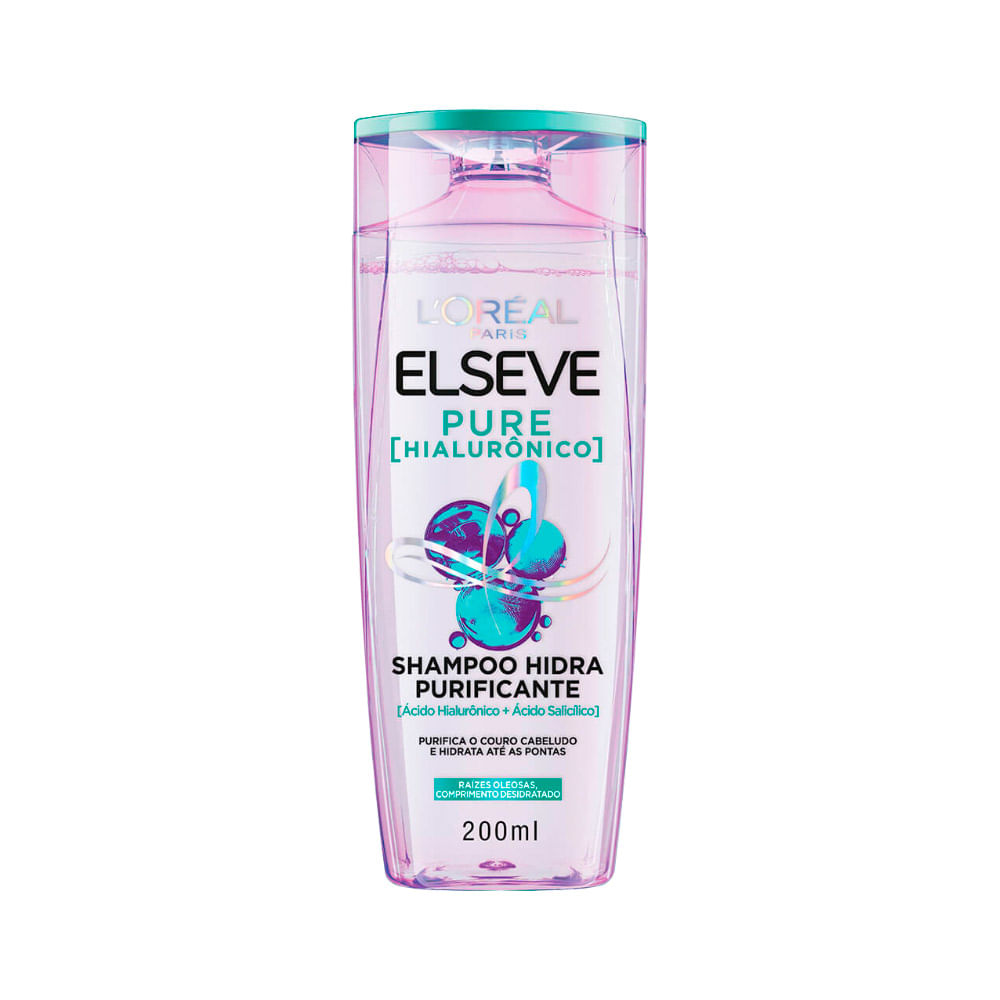 Shampoo Elseve 200ml Pure Hialuronico