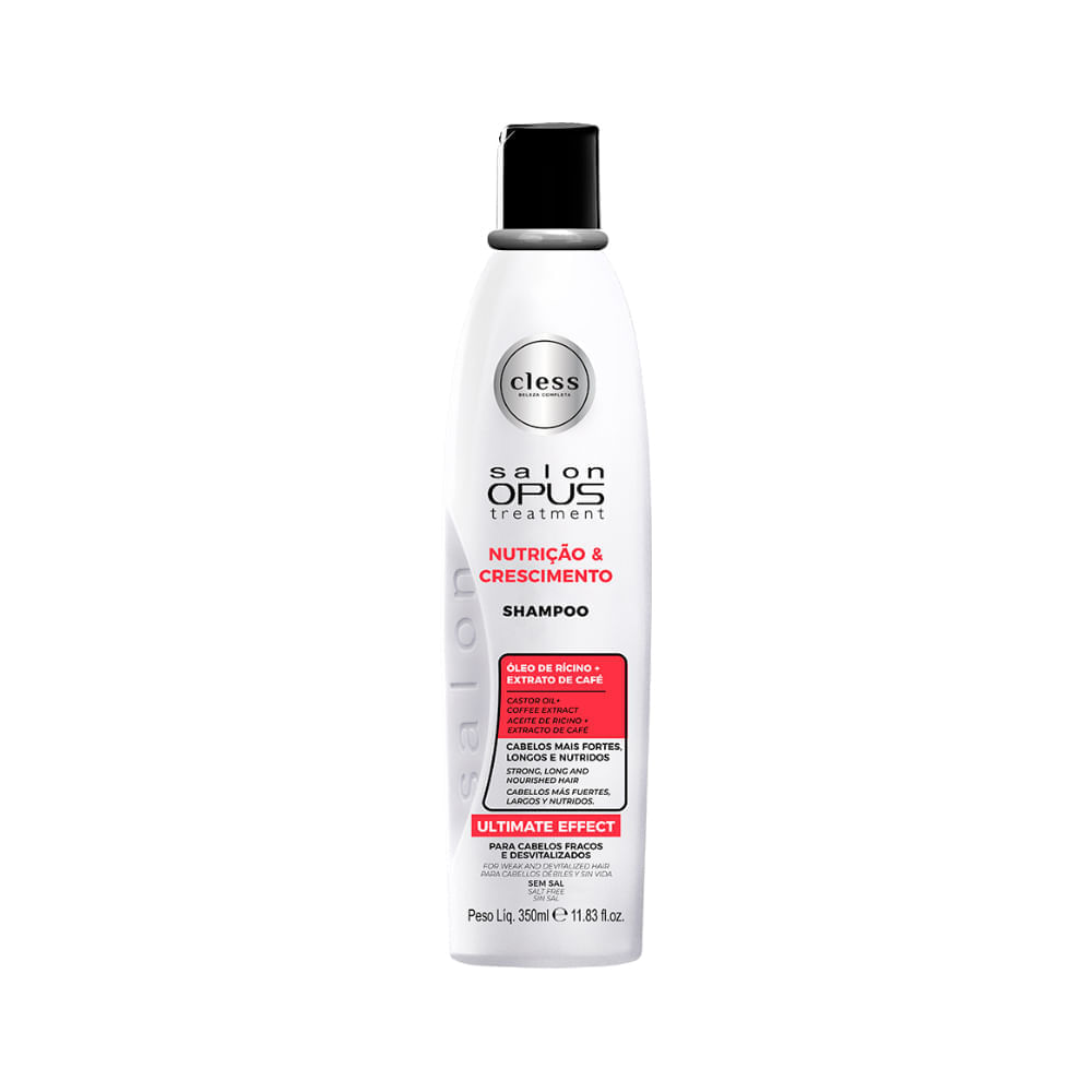 Shampoo Salon Opus 350ml Nutricao E Crescimento