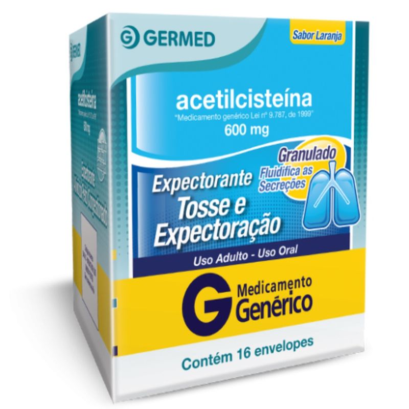 Acetilcisteina-Germed-Com-16x5gr-Envelopes-600mg-Generico