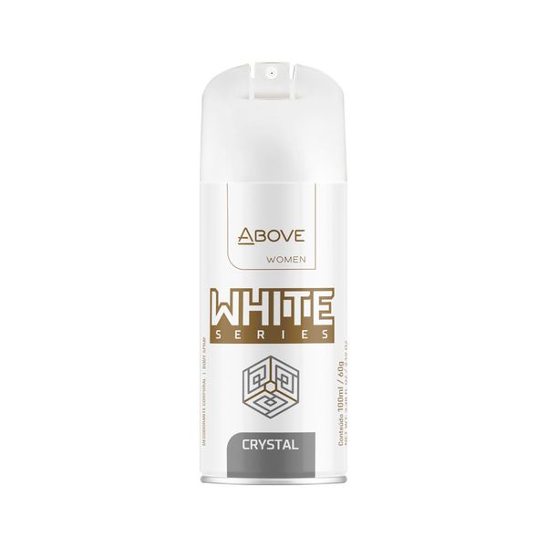 Desodorante Above Feminino White Series 100ml Aerosol Crystal