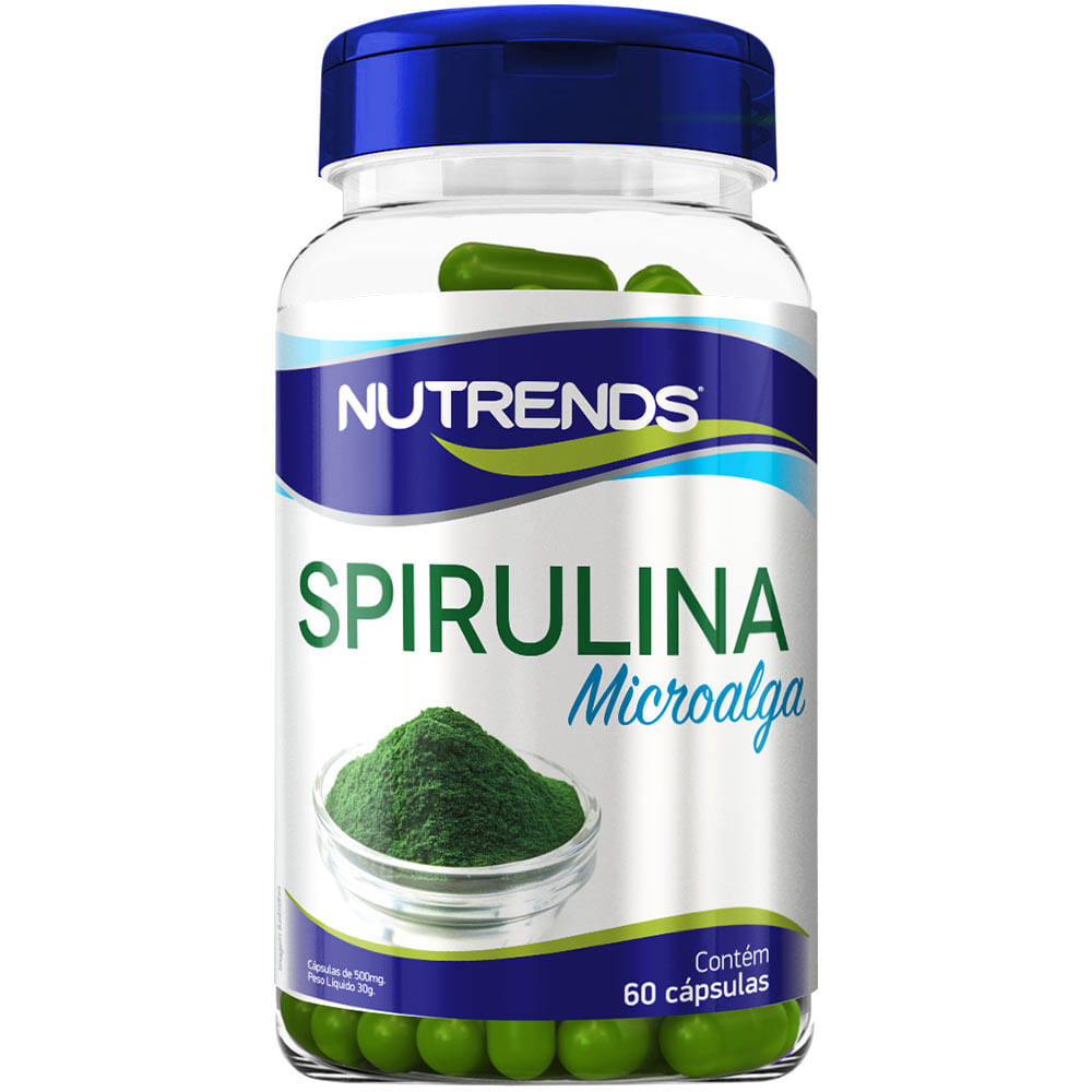 Spirulina Micro Nutrends Com 60 Caps 500mg Drogariacatarinense